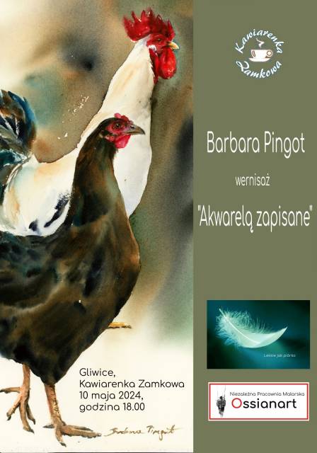 "Akwarelą zapisane" Wernisaż wystawy Barbary Pingot
